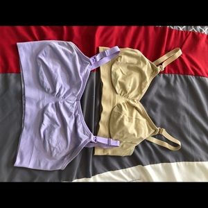 Two nursing bras